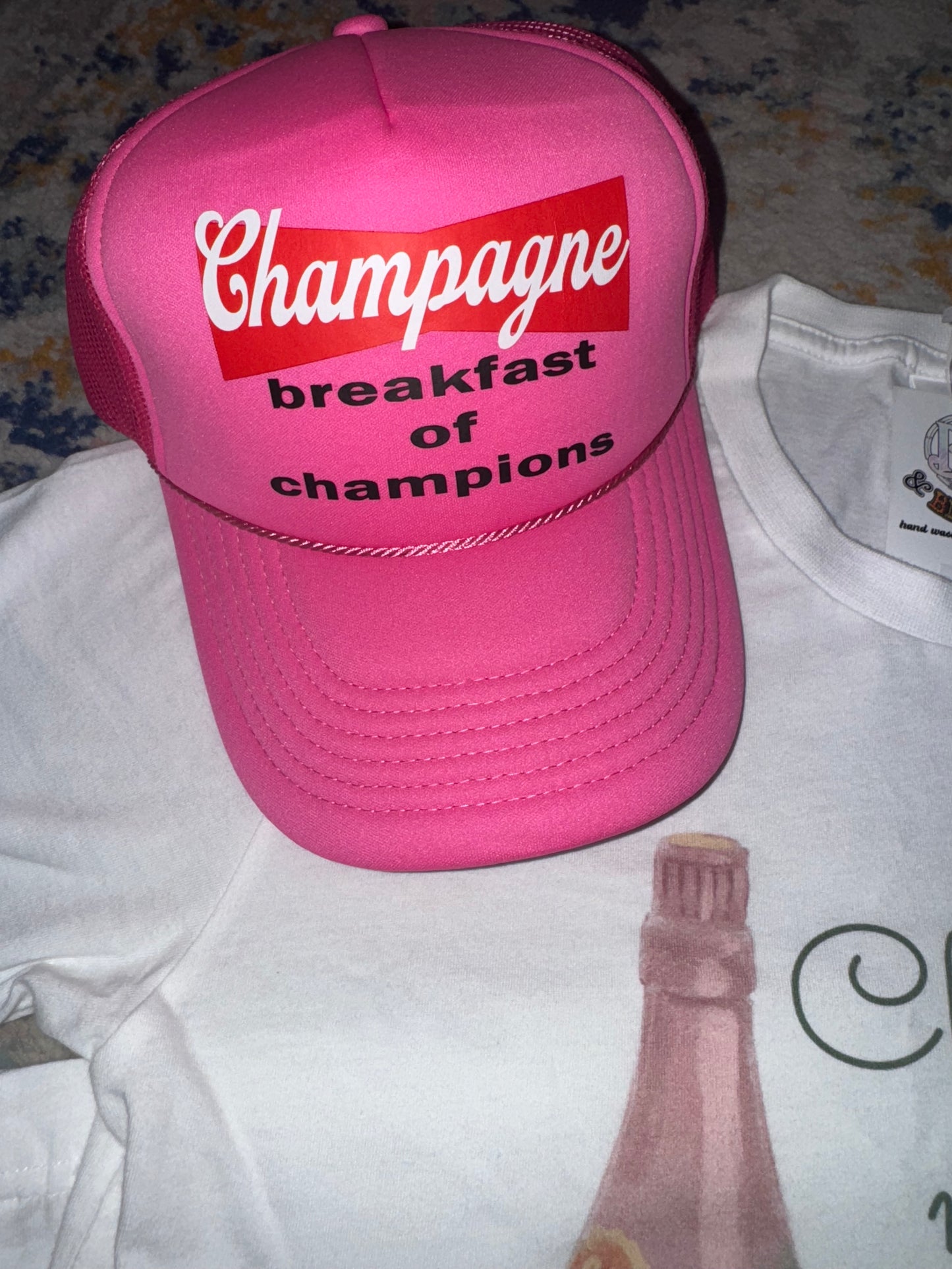 Champagne breakfast of champions Hat