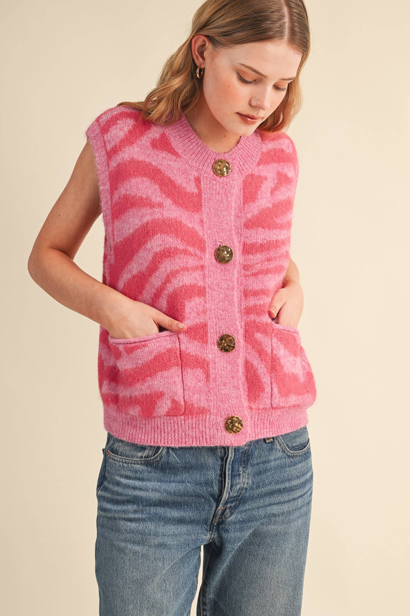 Pink Poppi Sweater Vest