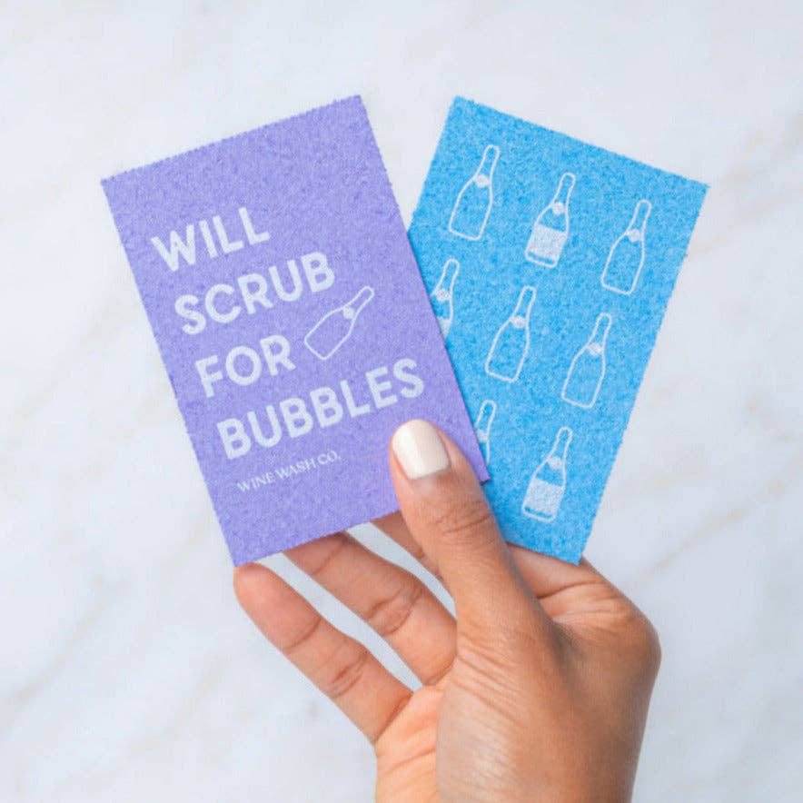 Biodegradable Pop-Up Sponge - Purple/Blue
