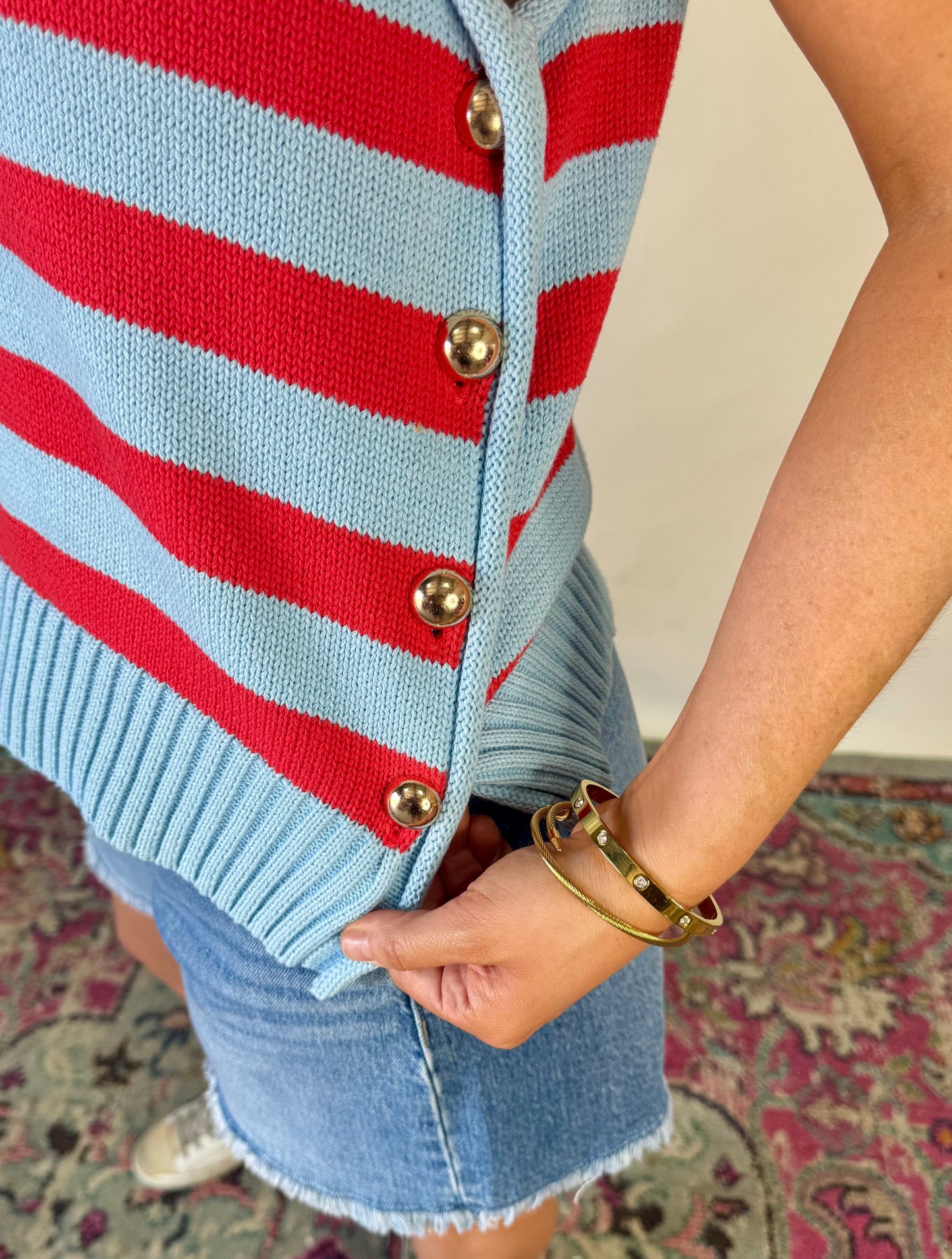 Classic Stripe Knit Top