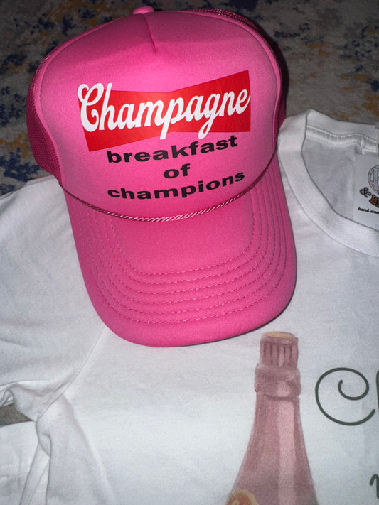 Champagne breakfast of champions Hat