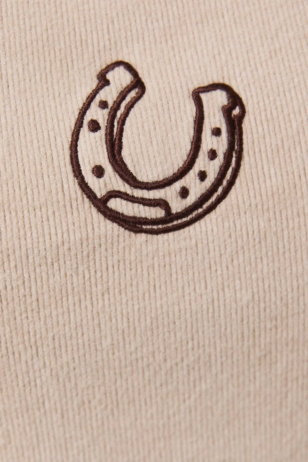 Tank Top w Horseshoe Stitch Detail