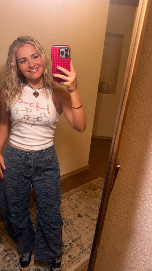 Funky Bits Cropped Tank