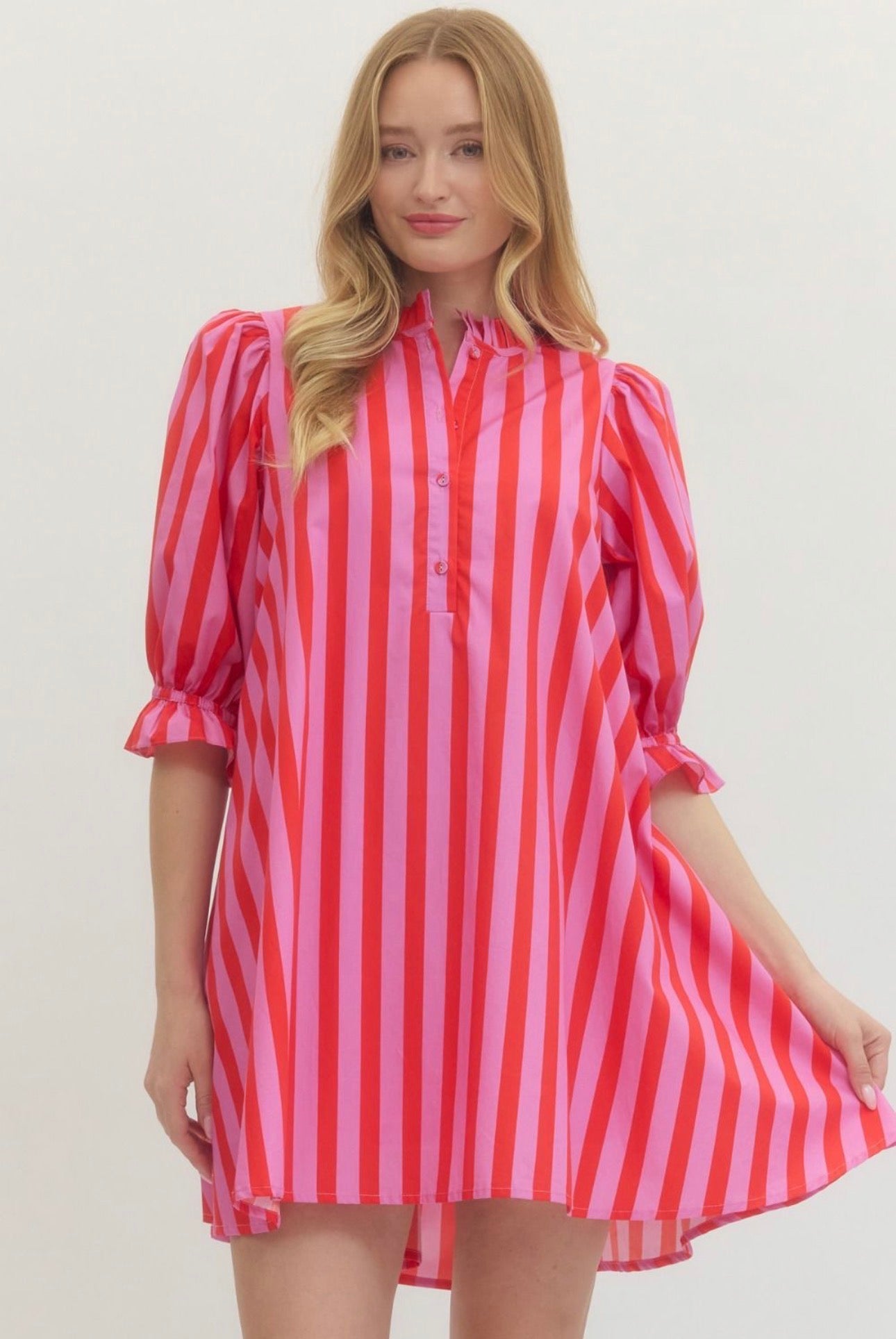Pink Stripped Dress