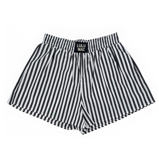 Black Striped Boxer Shorts