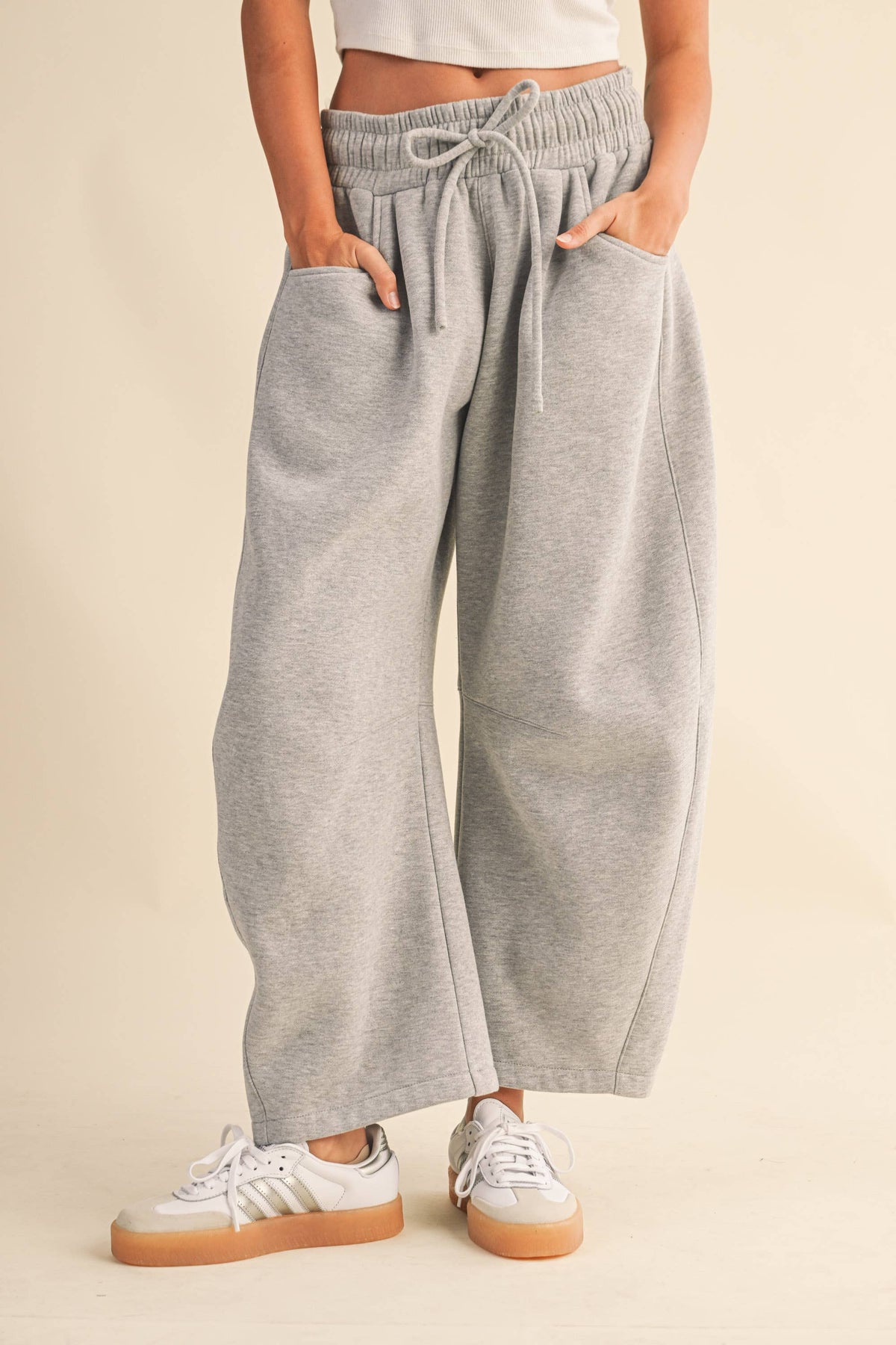 Barrel Sweatpants W Side Pockets