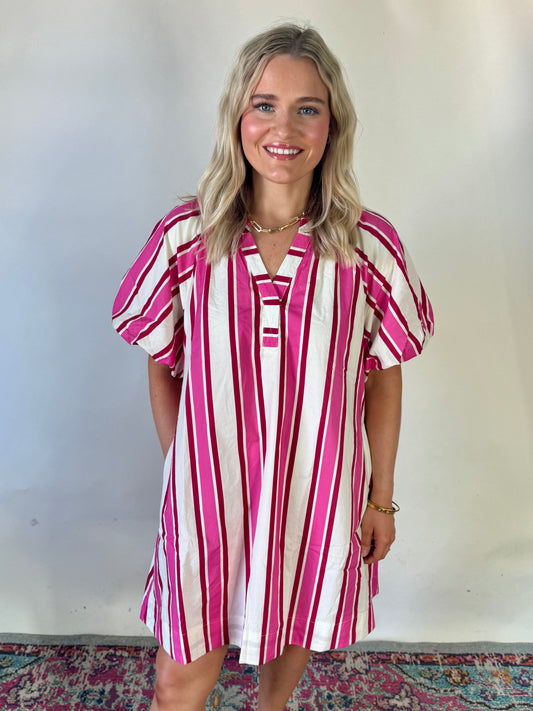 Stripe Mini Dress