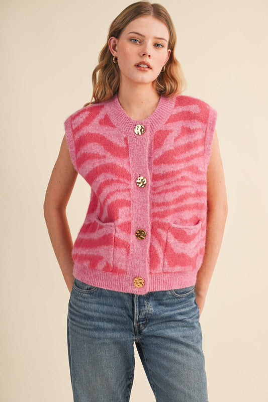 Pink Poppi Sweater Vest