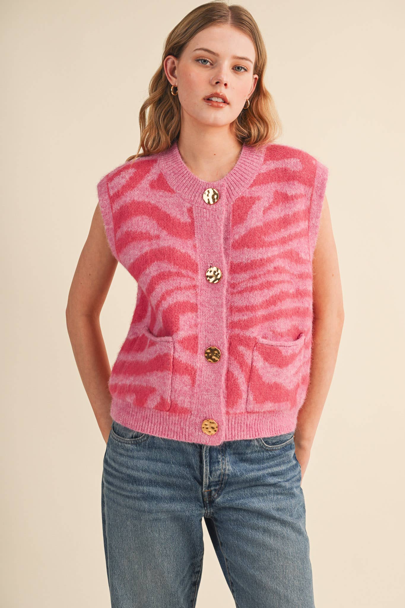 Pink Poppi Sweater Vest