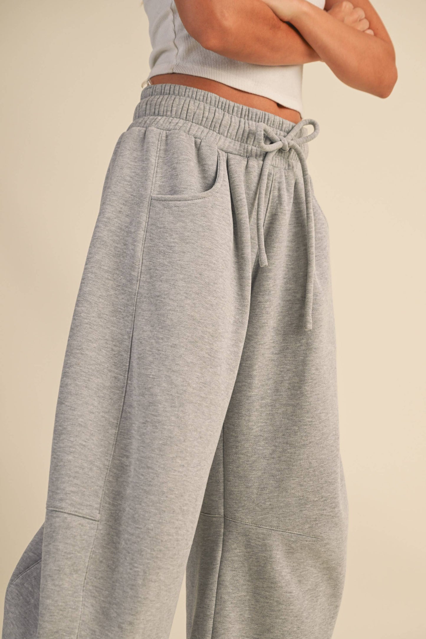 Barrel Sweatpants W Side Pockets