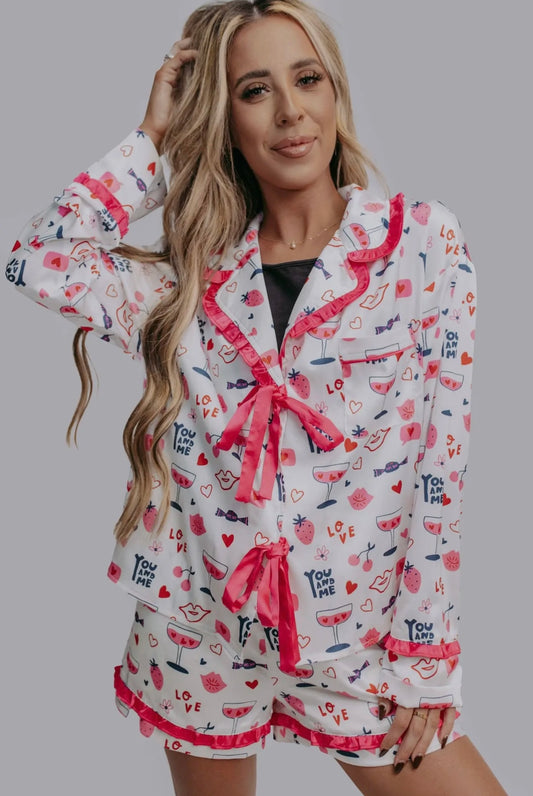 Girls Night Satin Pj Set