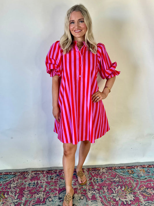 Pink Stripped Dress