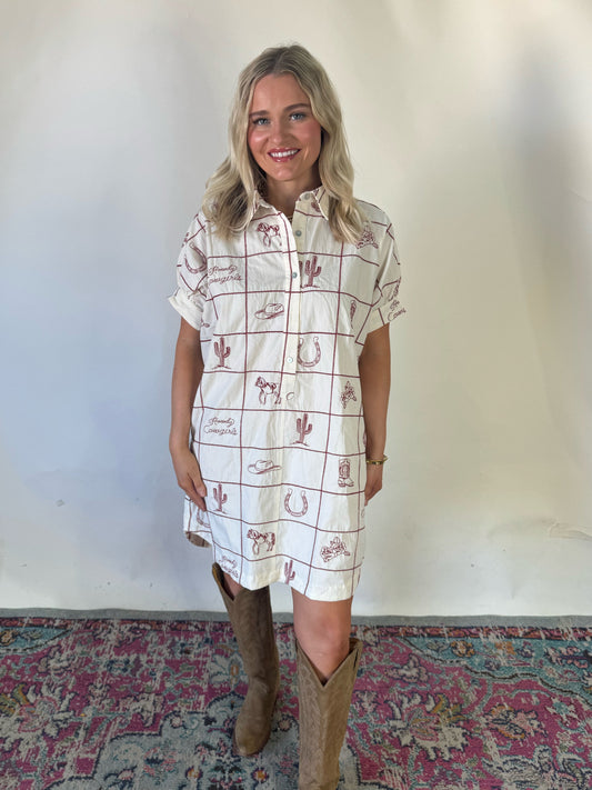 Rodeo Postcard Dress