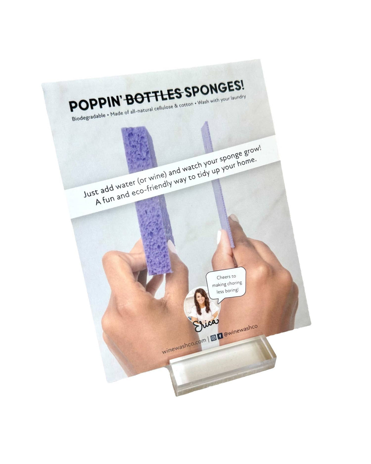 Biodegradable Pop-Up Sponge - Purple/Blue
