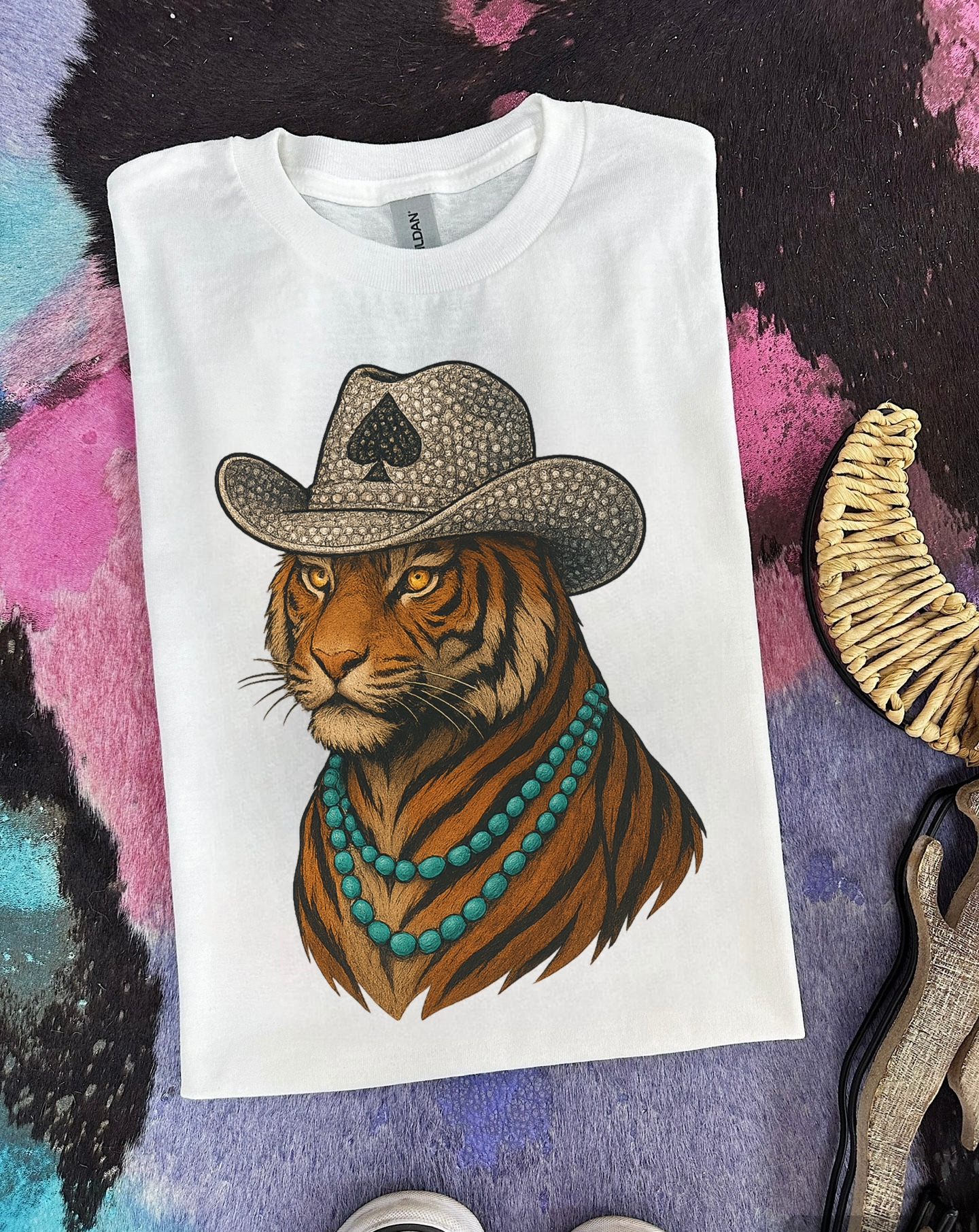 Tiger Cowboy Tee