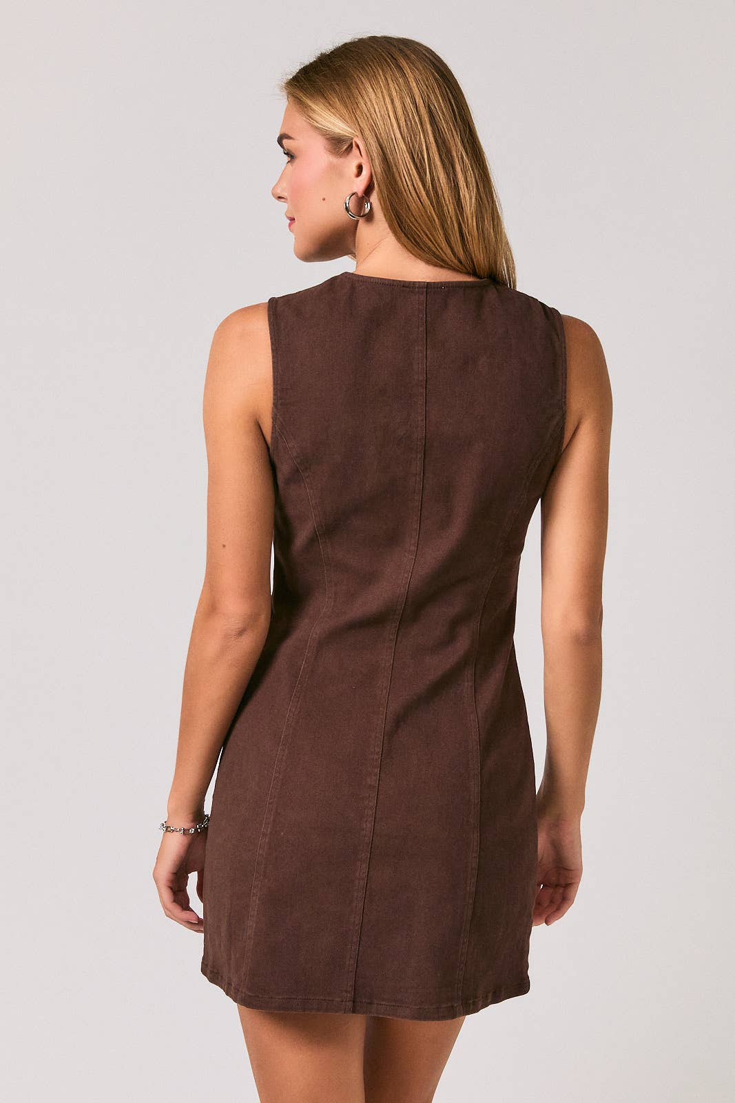 Sleeveless Button Down Dress