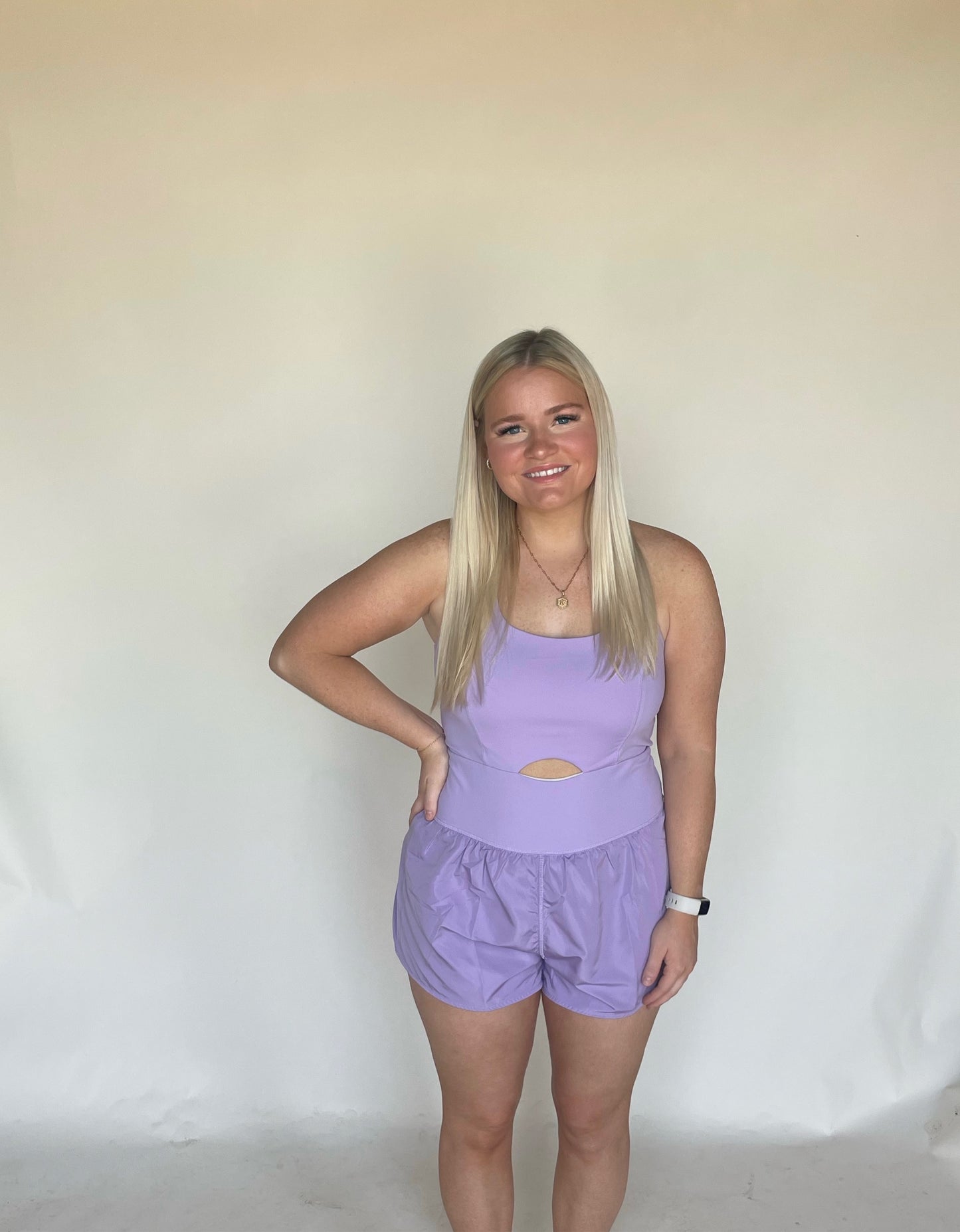 Lavender Athletic Romper